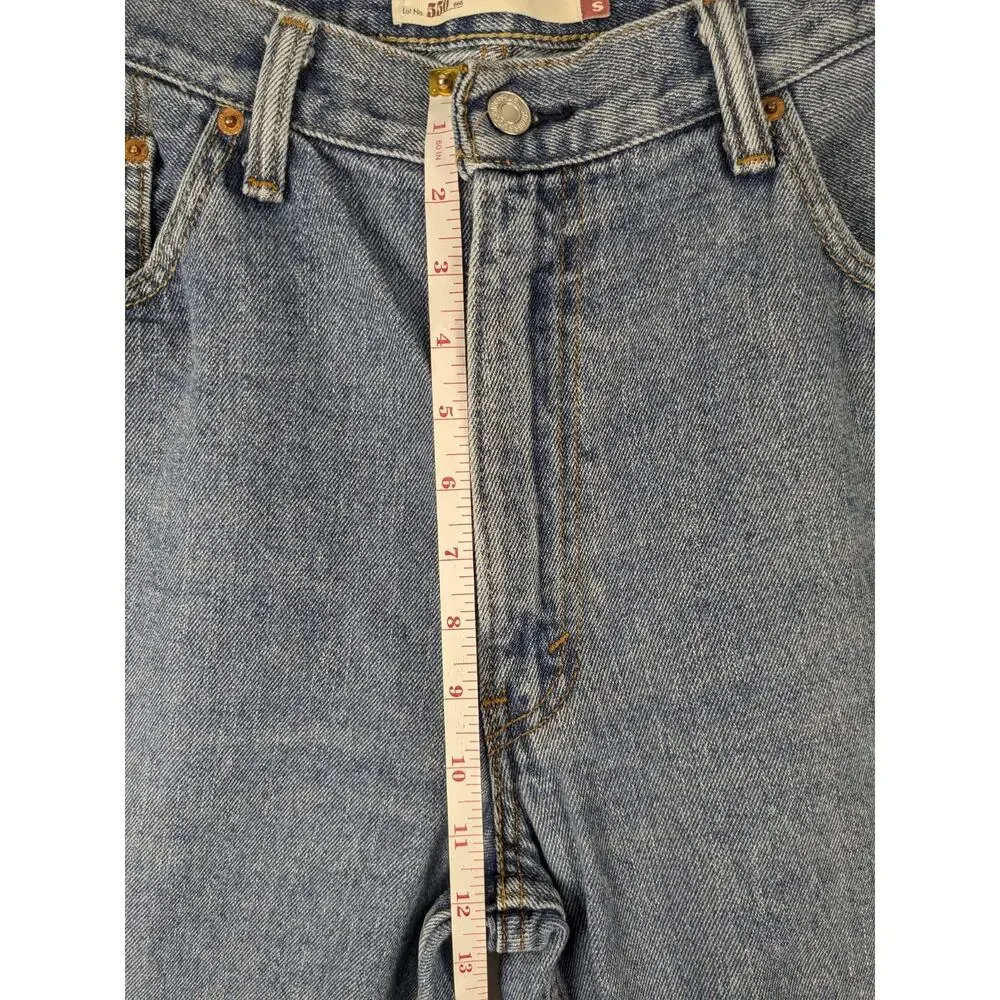 Levis 550 Jeans Relaxed Fit 36x31 Blue Tapered Denim Y2K Distressed Medium Wash